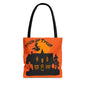 Halloween Tote Bag, Spooky Witch Design, Trick or Treat Bag, Fall Accessory, Seasonal Shopping Bag, Festival Gift