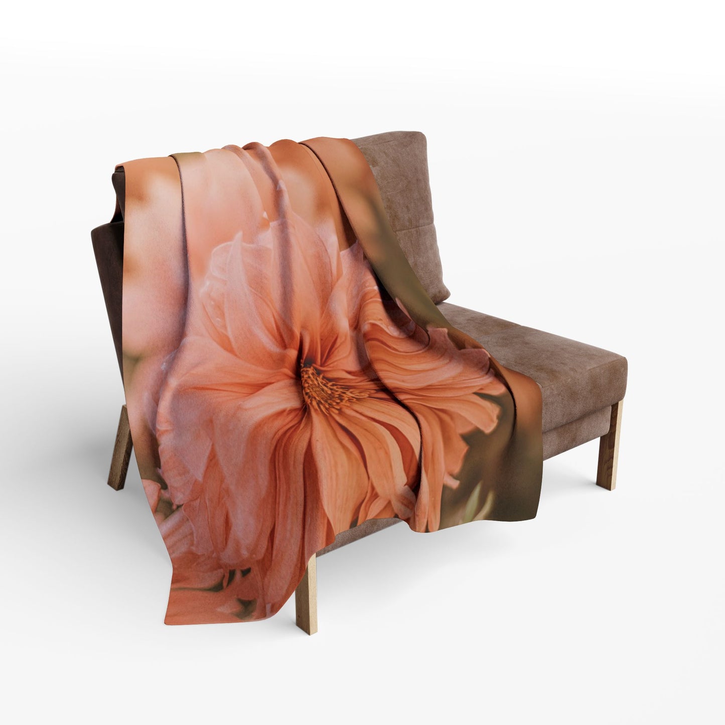 Cozy Floral Fleece Blanket | Soft Throw Blanket for Home, Boho Decor, Gift for Her, Wedding Blanket, Boudoir Accessory