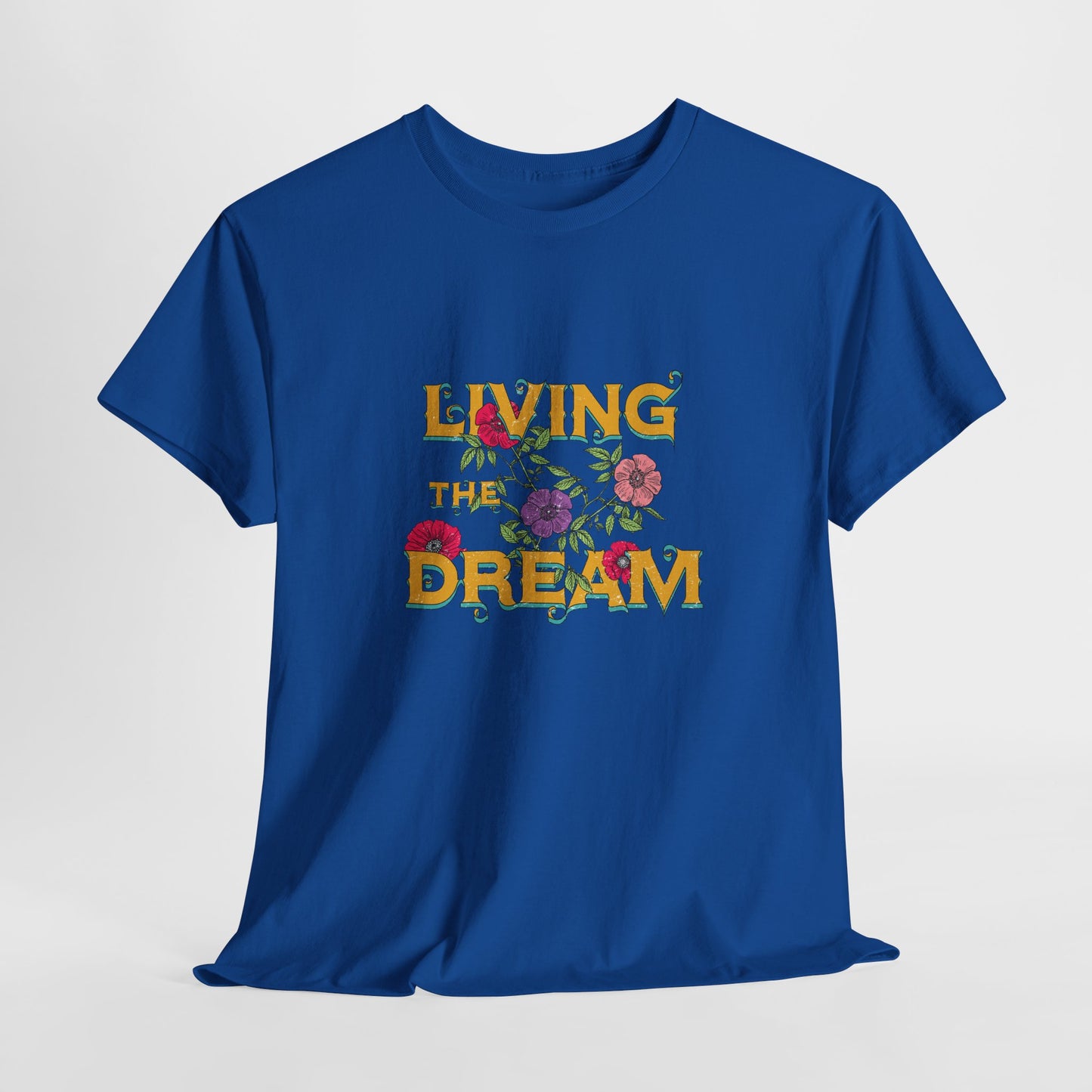 Living the Dream Floral Tee, Unisex Cotton T-Shirt, Inspirational Gift, Casual Everyday Wear, Flower Graphic Shirt, Summer Wardrobe [...]