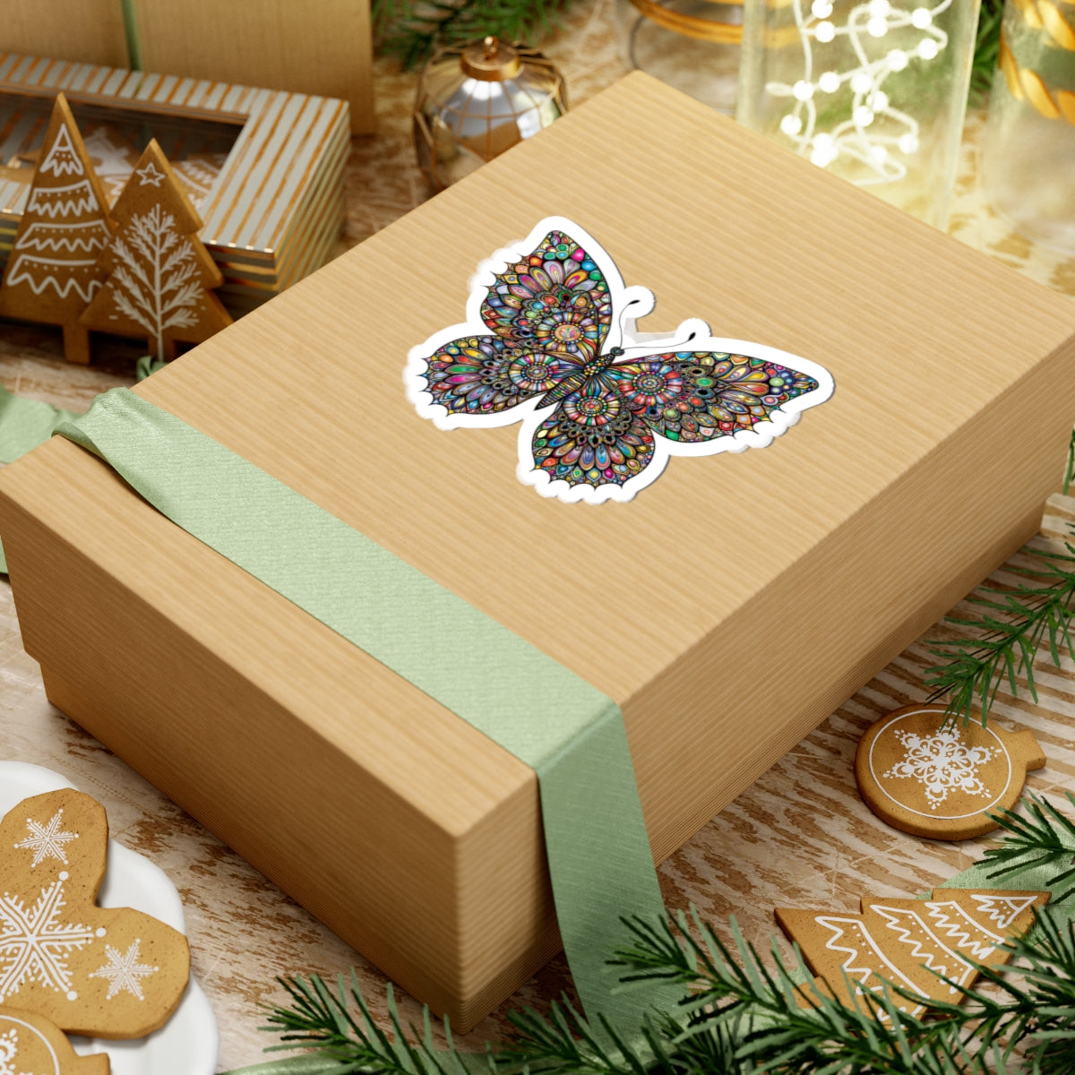 Colorful Butterfly Kiss-Cut Stickers | Art Stickers for Journals, Laptop [...]