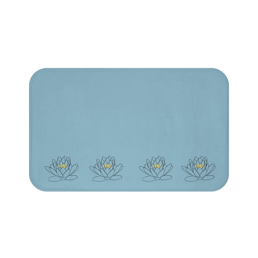 Tranquil Lotus Bath Mat - Spa Vibe, Bathroom Decor, Home Relaxation, Gift for Her, Yoga Accessories