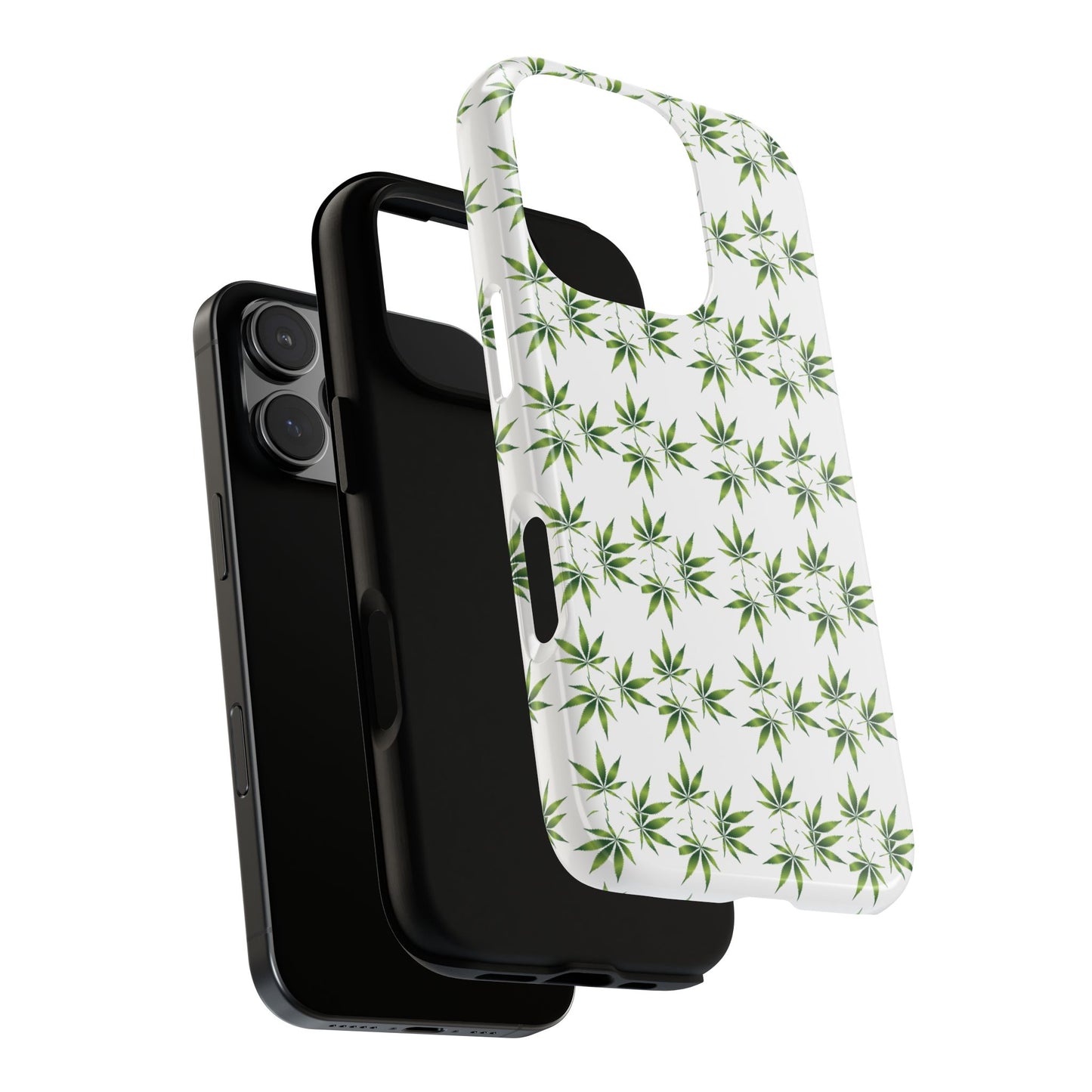 Stylish Phone Case with Cannabis Leaf Design, Durable Phone Cover, Gift for Stoner Friends, Unique Phone Accessory, Nature-Inspired Design