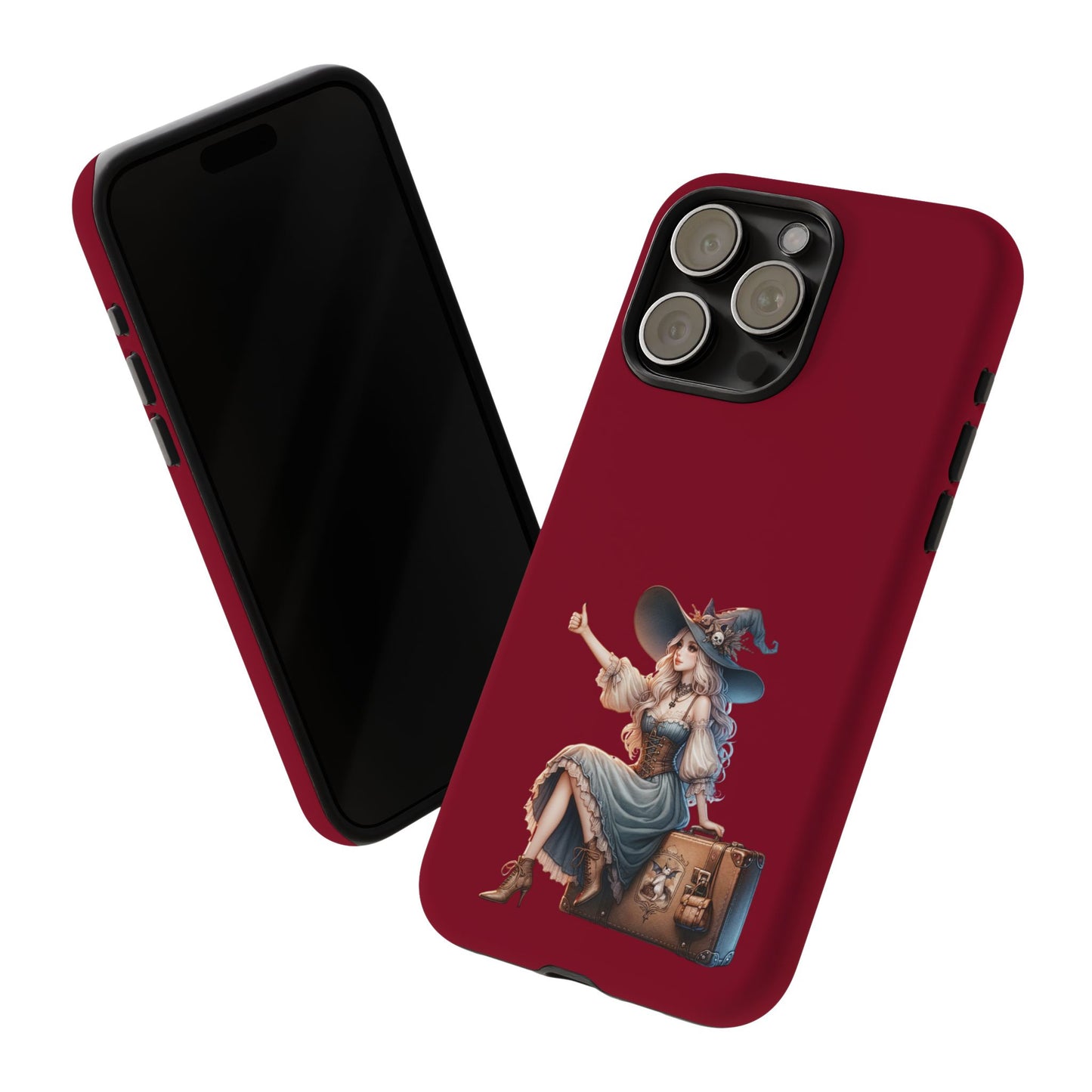 Witchy Phone Case - Magical, Durable - Halloween Gift, Cosplay Accessory, Cute Witch Design