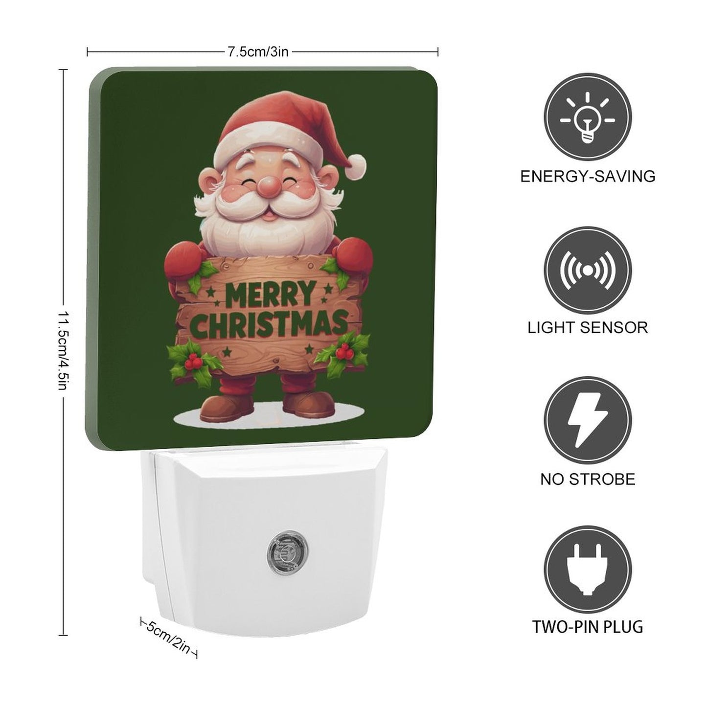 Night Light  4.5"x3"x2"/11.2x7.5x5cm