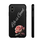 Floral Phone Case - Life is Good, Tough Phone Cover, Gift for Her, Rose Design, Personalized Phone Accessory, Stylish Tech Protector