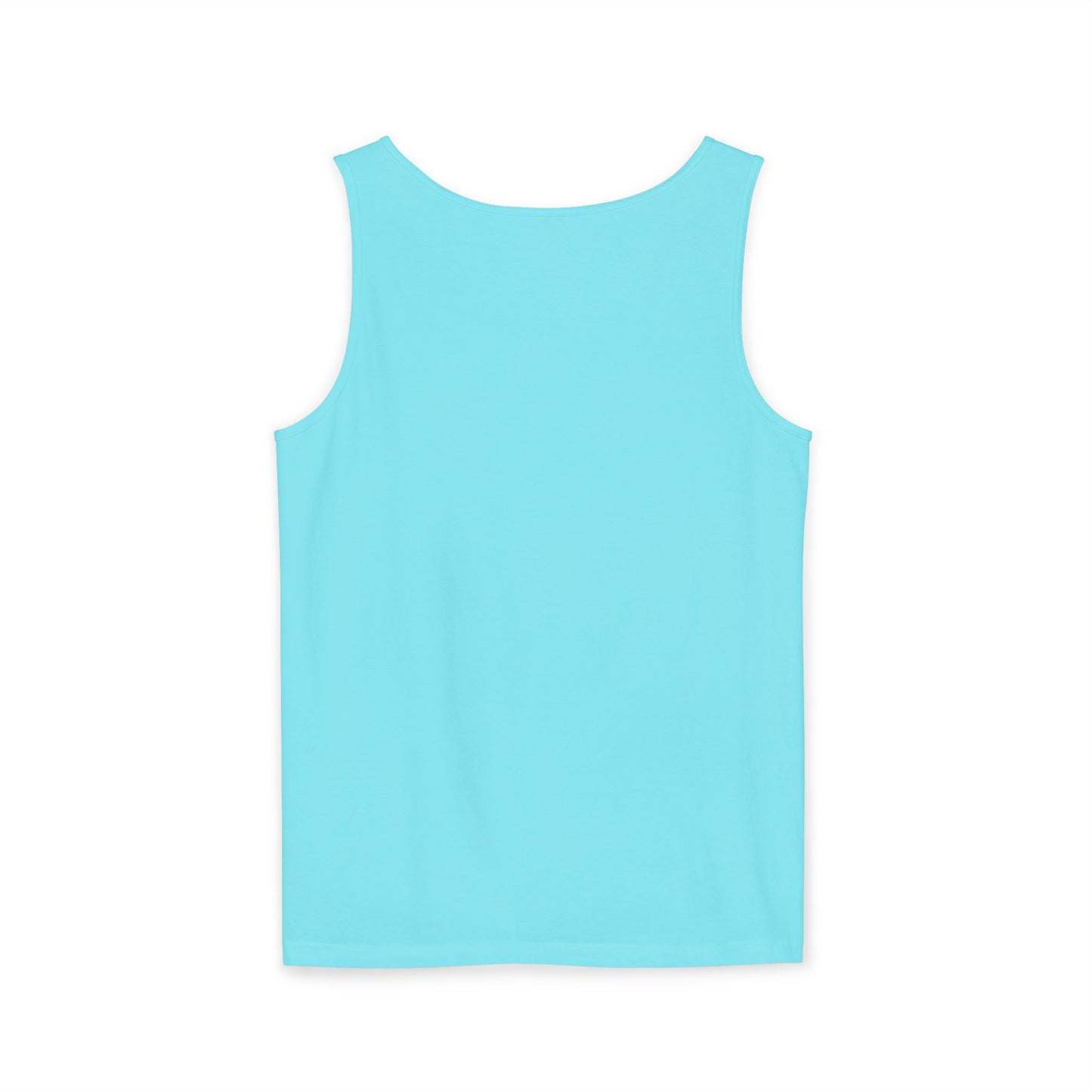 5-Star "WANTED" Garment-Dyed Tank Top, Unisex Summer Shirt, Gift for Him/Her, Trendy Casual Wear, Pool Party Outfit, Unique Graphic Tee