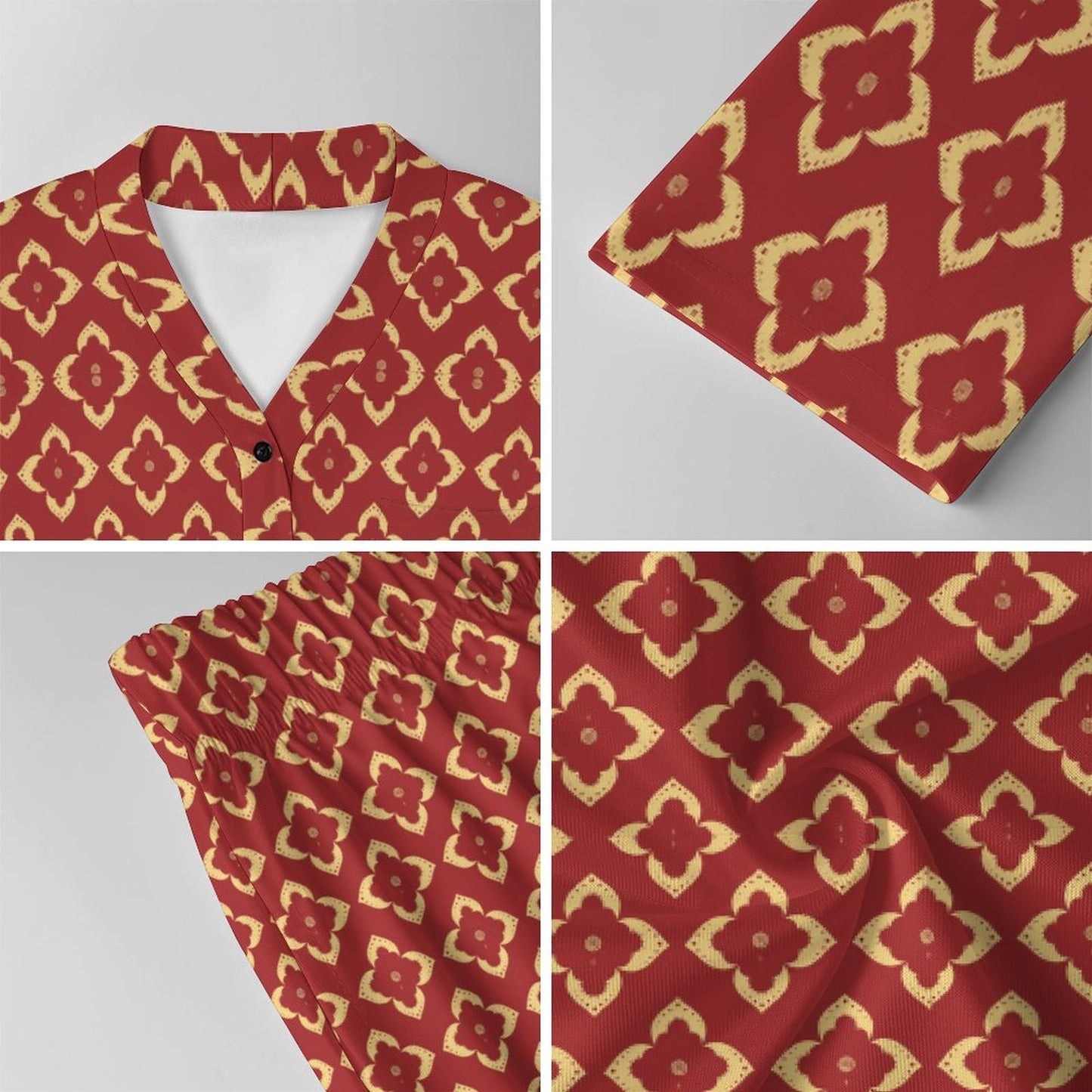 Women's V-Neck Pajama Set