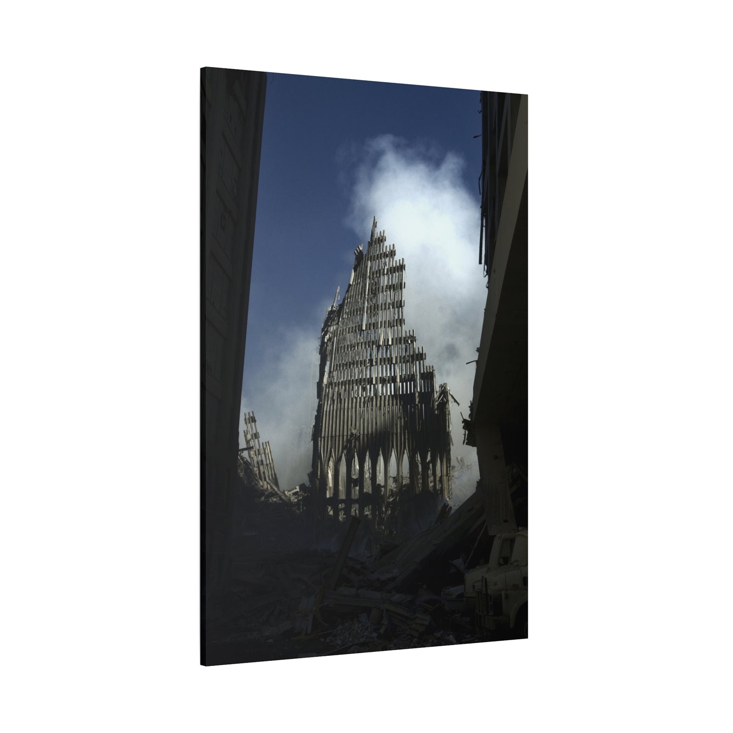 Matte Stretched Canvas - Ruined Cathedral Architectural Print