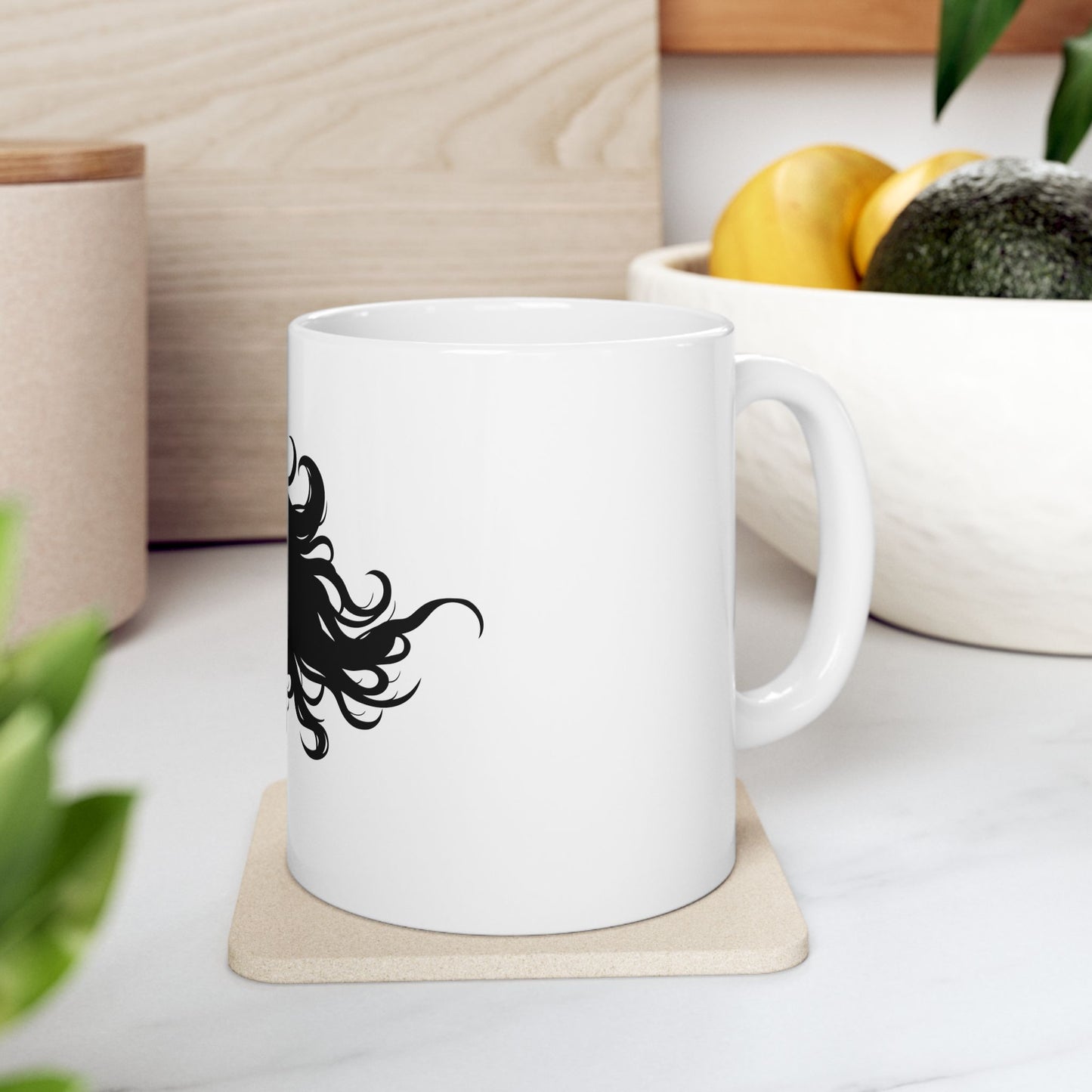 Elegant Silhouette Ceramic Mug - Perfect Gift for Coffee Lovers, Tea Enthusiasts, Office Decor, Birthdays, Home Use