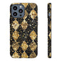 Elegant Gold & Black Phone Case for Tough Protection
