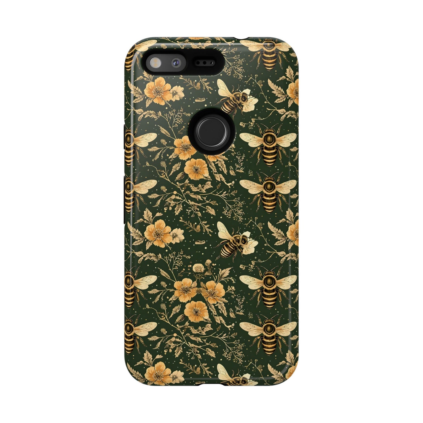 Nature-Inspired Phone Case, Tough Cases for Nature Lovers, Floral Bee Design, Eco-Friendly Gift, Summer Vibes, Trendy Phone Accessory,