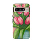 Floral Phone Case with Vibrant Tulips - Tough Cases for Garden Lovers, Spring Gifts, Nature Enthusiasts, Unique Gadget Accessories, [...]
