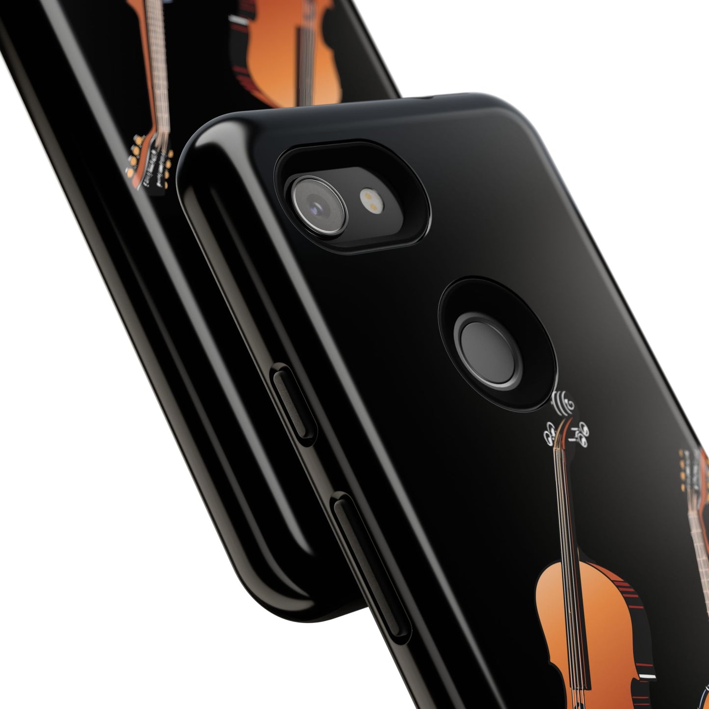 Musical Instrument Phone Case - Violin & Banjo Design, Music Lover Gift, Unique Phone Cover, Holiday Gift, Durable Tough Cases