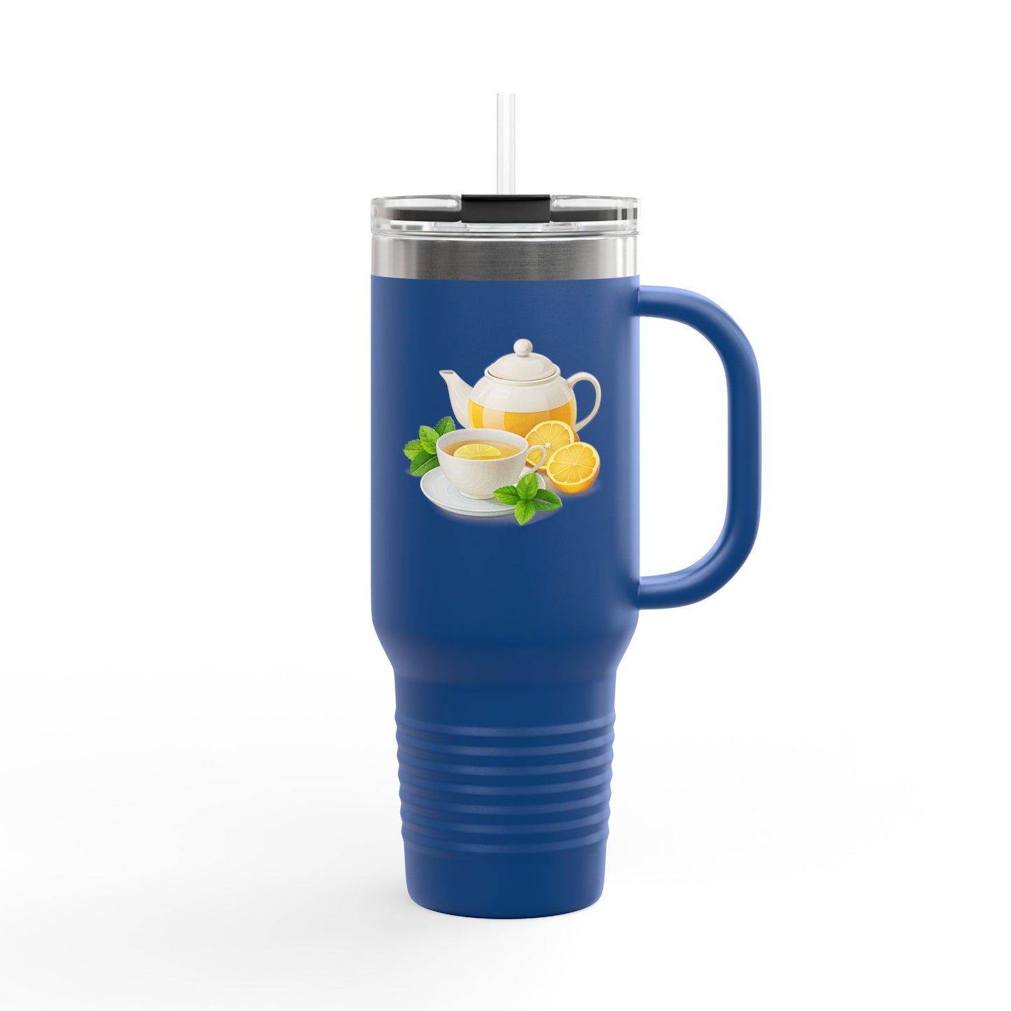 Lemonade Insulated Travel Mug, Perfect for Hot Drinks, Summer Picnics, Outdoor Adventures, Gifts for Tea Lovers, 40oz