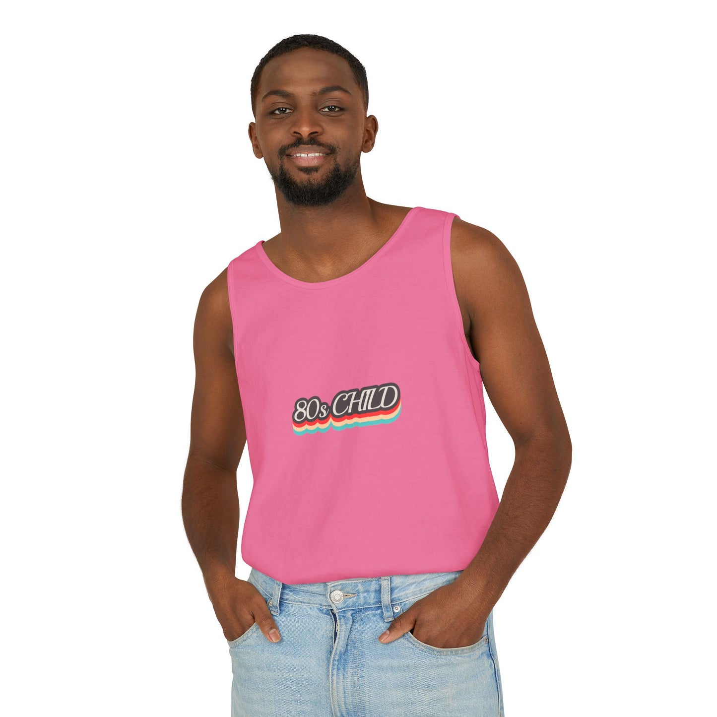 80s Child Unisex Tank Top | Retro Summer Wear, Vintage Style Shirt, Gift for 80s Lovers, Bohemian Fashion, Nostalgic Apparel