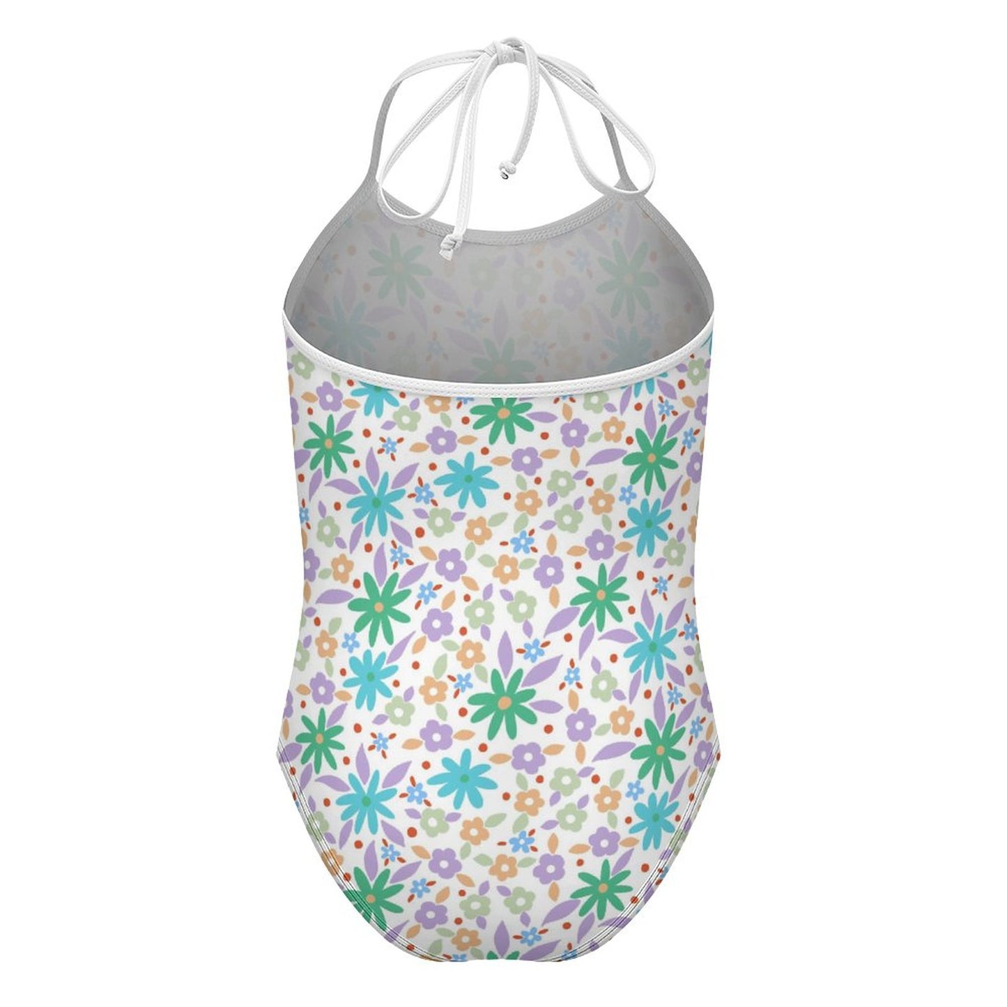 Strap Swimsuit for Girls Flowers