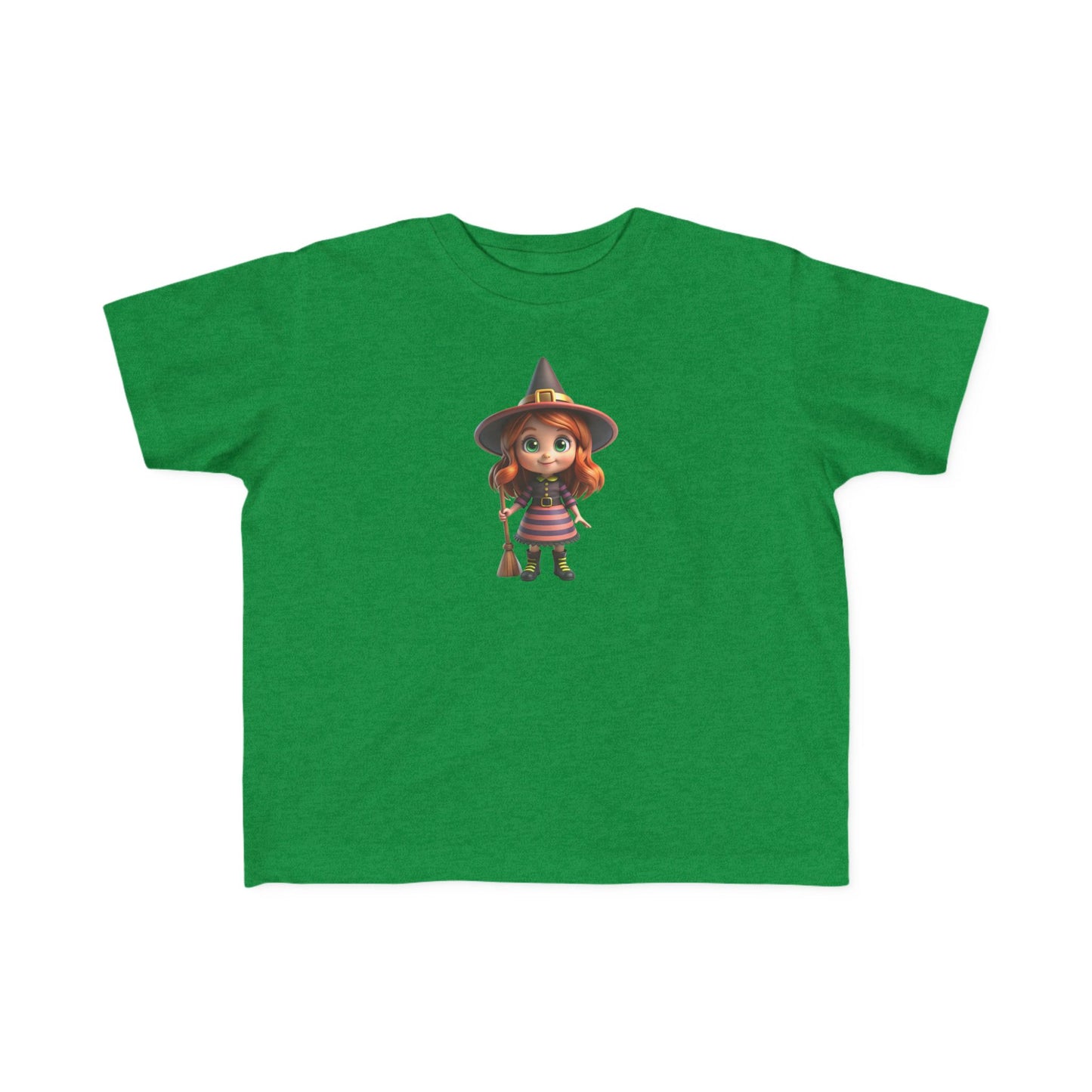 Toddler Halloween Witch Tee - Cute Witch Design, Kids Halloween Shirt, Toddler Costume Tee, Toddler's Fine Jersey Tee, Spooky Season [...]