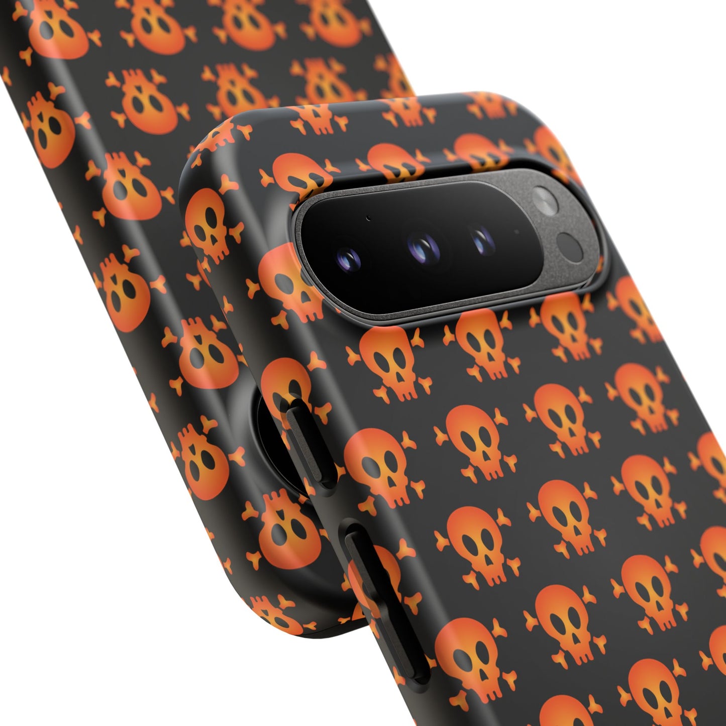 Halloween Skull Phone Case, Spooky Mobile Cover, Trick or Treat Accessory, Goth Gift, Skull Pattern Design