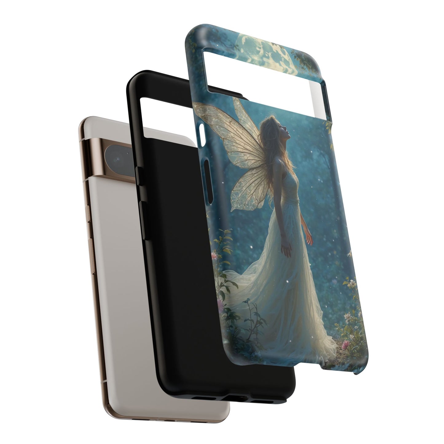 Fairy Moon Phone Case | Tough Cases for Nature Lovers, Fantasy Gift, Boho Phone Accessory, Ethereal Aesthetic, Magical Design