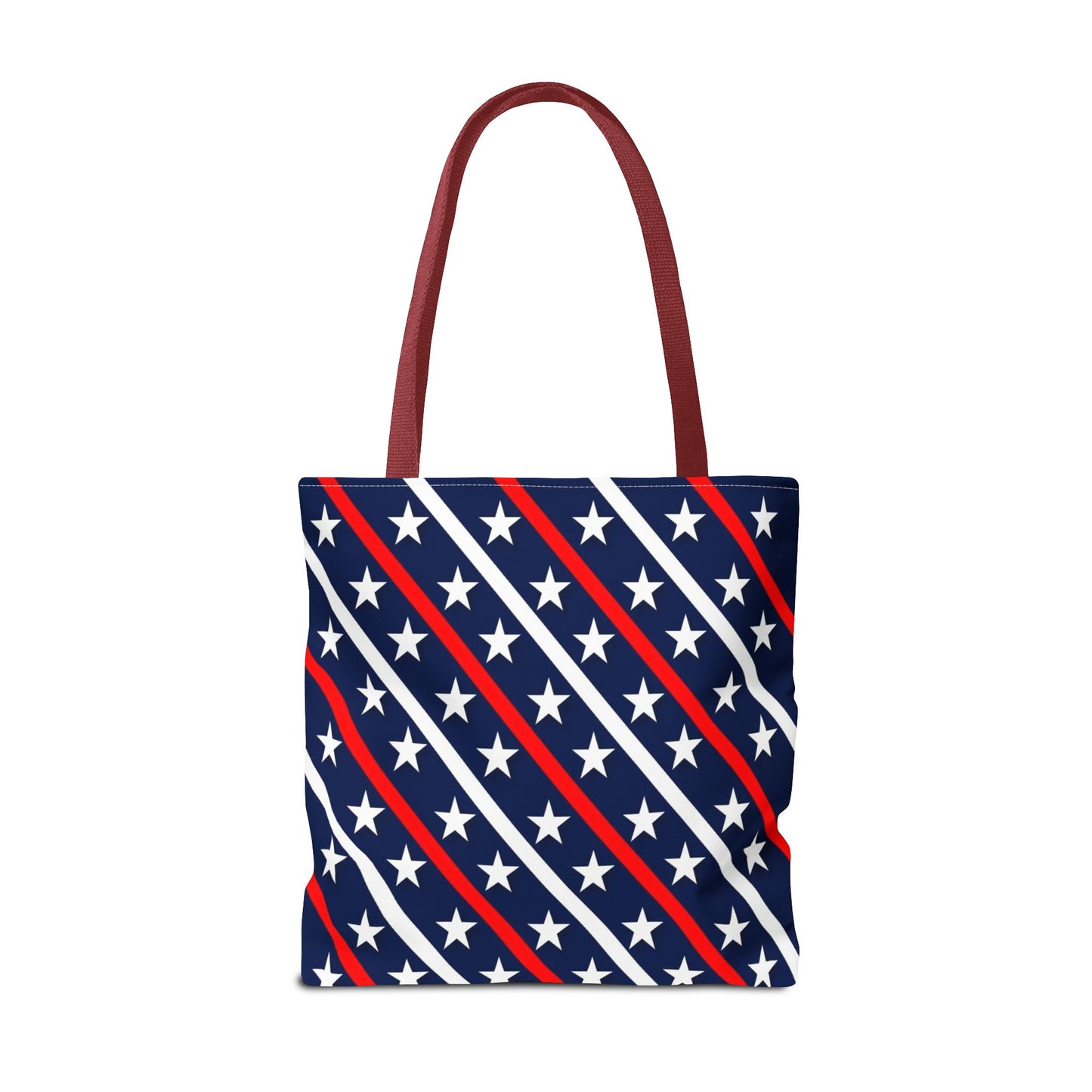 Patriotic Tote Bag, USA Flag Inspired, Star Patterned Purse, Summer BBQ, Independence Day, Memorial Day, Everyday Use