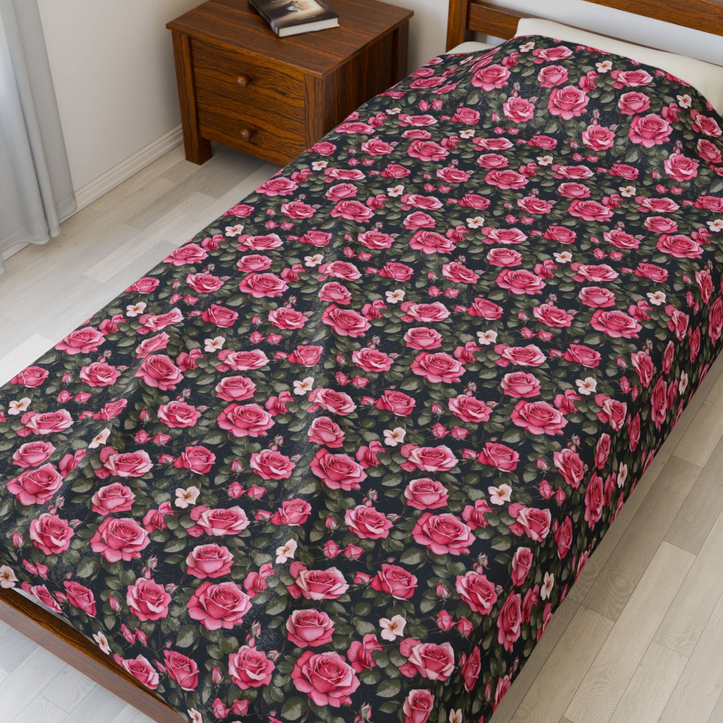 Floral Velveteen Plush Blanket, Cozy Throw for Home Decor, Perfect Gift for Mother's Day, Nursery, or Weddings, Soft Blanket for Any [...]
