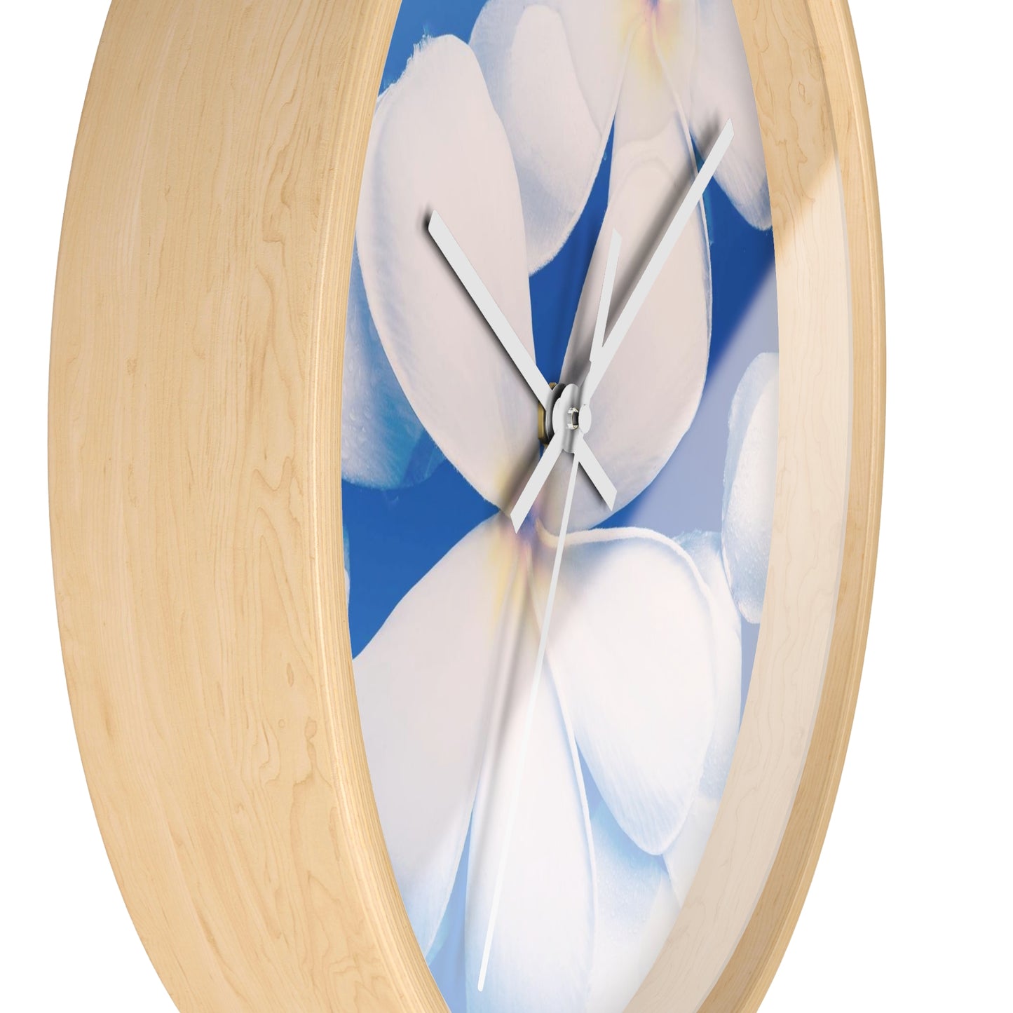 Serene Floral Wall Clock Perfect for Home Decor, Living Room