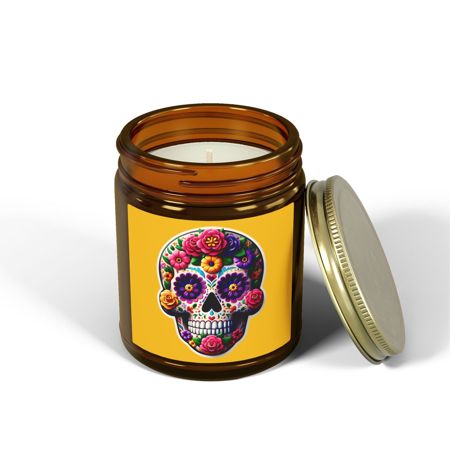 Day of the Dead Coconut Apricot Candle (4oz/9oz)