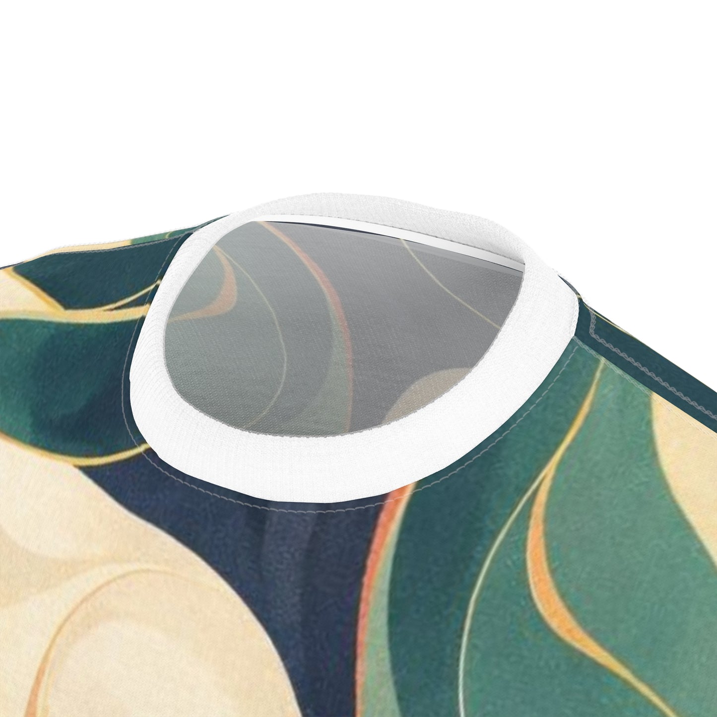 Abstract Retro Swirl T‑Shirt — All‑Over Print Colorful Art Tee