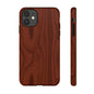 Wood Grain Phone Case, Stylish Tough Cases, Nature-Inspired Protective Cover, Unique Gifts for Him and Her, Eco-Friendly Tech Accessory