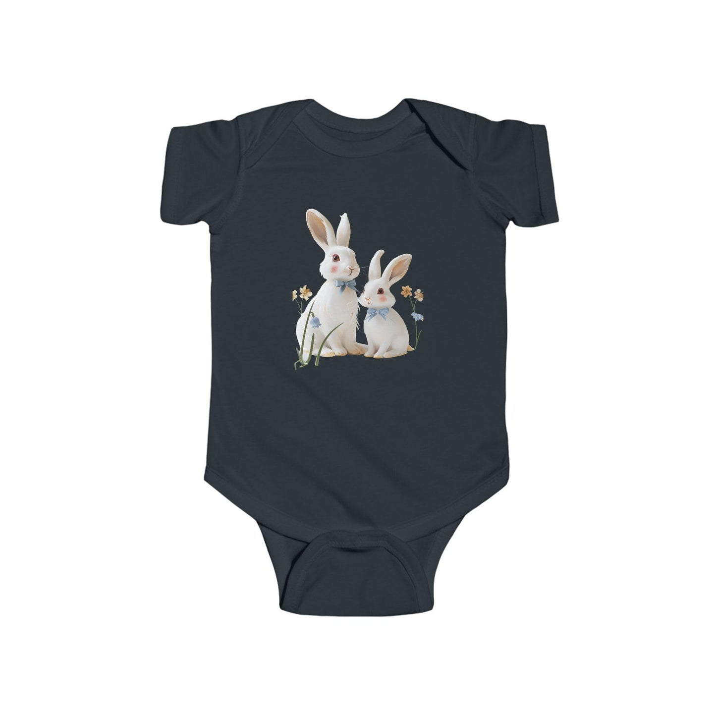 Cute Bunny Infant Bodysuit, Baby Outfit, Spring Gift, Easter Clothing, Newborn Onesie
