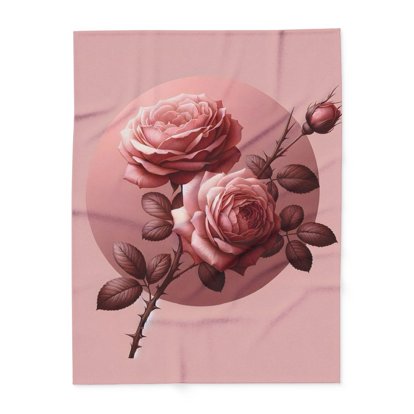 Rose Petal Arctic Fleece Blanket, Cozy Throw Blanket, Floral Home Decor, Gift for Her, Wedding Present, Winter Warmth