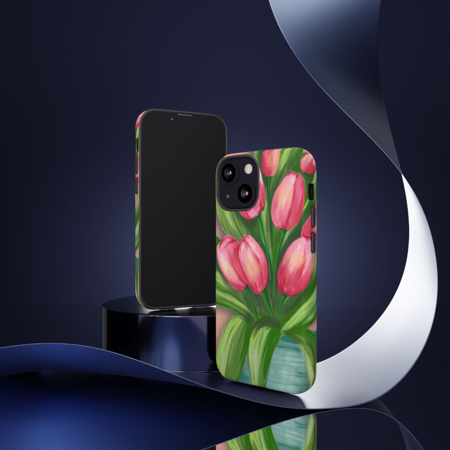 Floral Phone Case with Vibrant Tulips - Tough Cases for Garden Lovers, Spring Gifts, Nature Enthusiasts, Unique Gadget Accessories, [...]