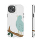 Birdsong Phone Case — Cute Blue Bird on Branch Protective Case
