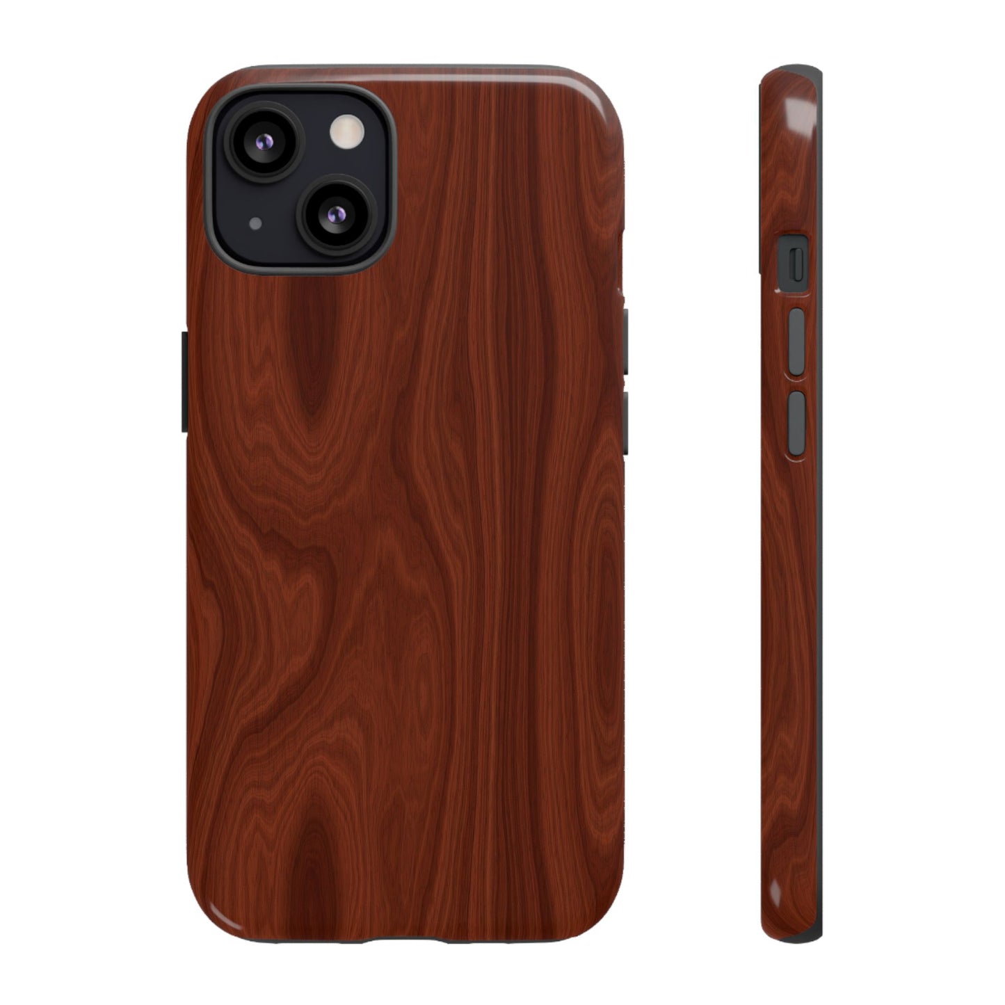 Wood Grain Phone Case, Stylish Tough Cases, Nature-Inspired Protective Cover, Unique Gifts for Him and Her, Eco-Friendly Tech Accessory