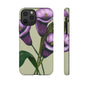 Floral Phone Case - Tough Cases, Purple Flower Design, Cell Phone Accessories, Gift for Her, Nature Lover Essentials