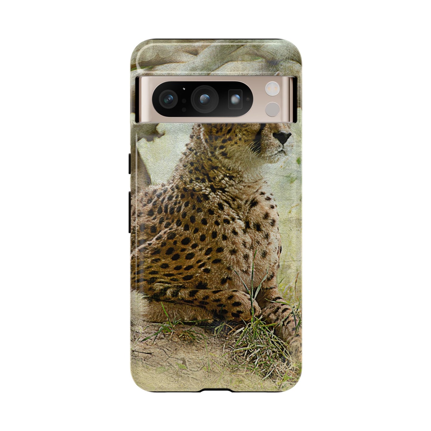 Cheetah Phone Case, Tough Cases, Animal Lover Gift, Wildlife Protection, Eco-Friendly Mobile Cover, Unique Phone Accessory