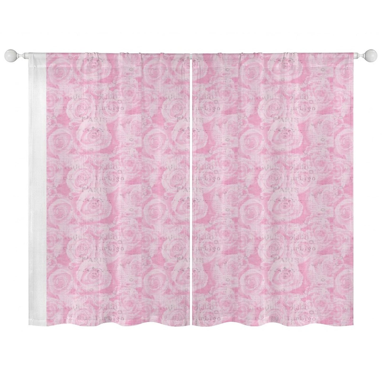 Sheer Curtain Pink