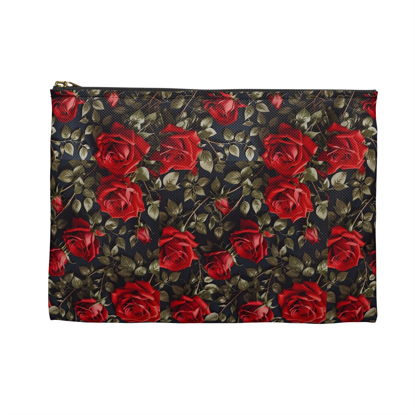 Elegant Floral Accessory Pouch | Perfect for Makeup, Travel, or Gifts | Rose Pattern Pouch for Women