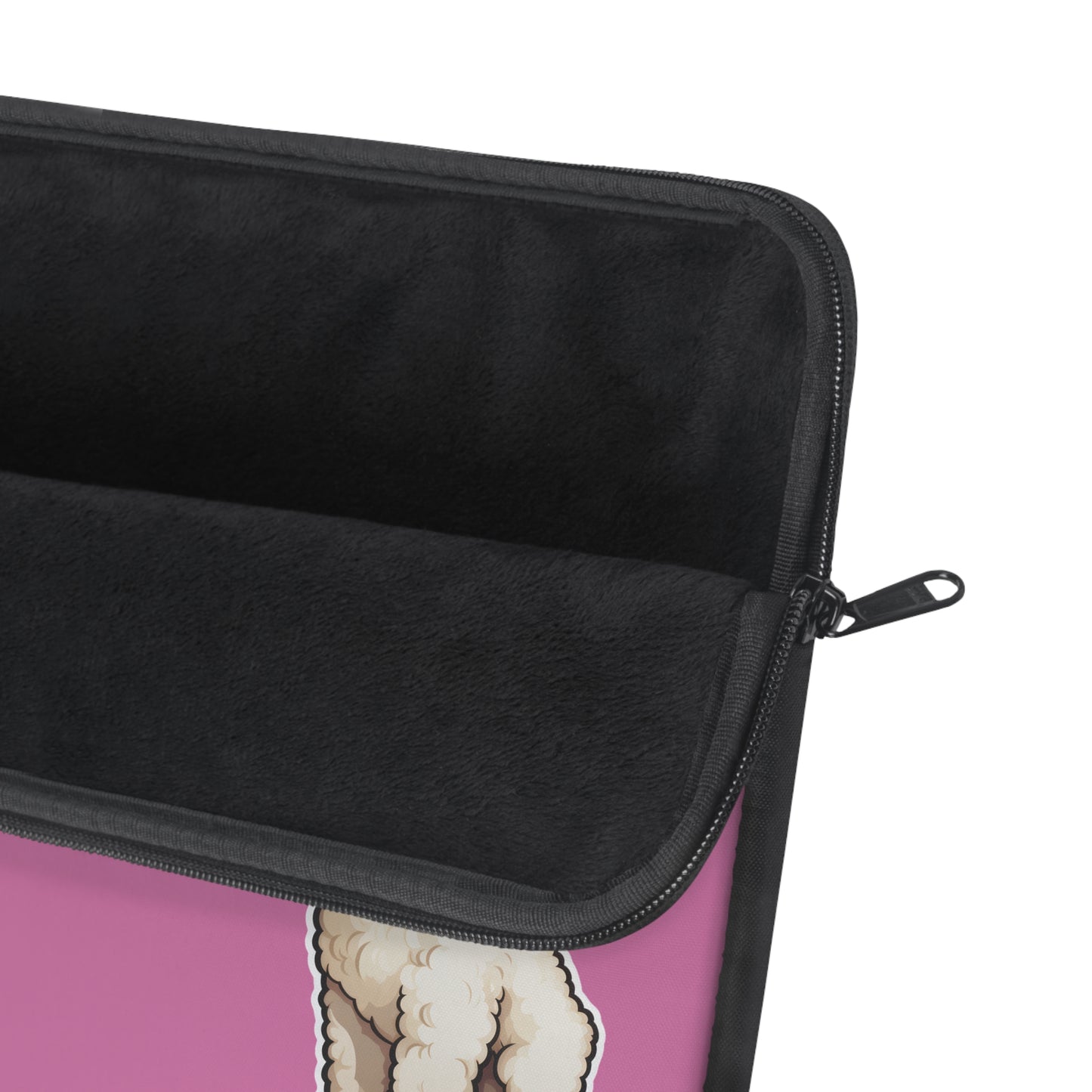 Cute Dog Laptop Sleeve, Pet Lover Gift, Personalized Laptop Case, Pink Sleeve for Students, Funny Laptop Accessory