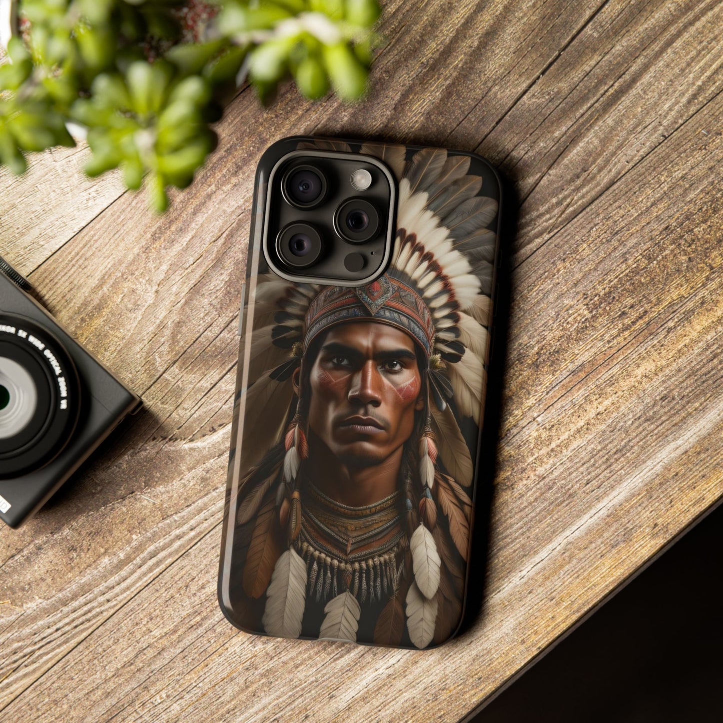 Native American Art Phone Case, Strong Culture Design, Unique Gift for Him or Her, Tough Cases, Customizable Protector, Tribal Style