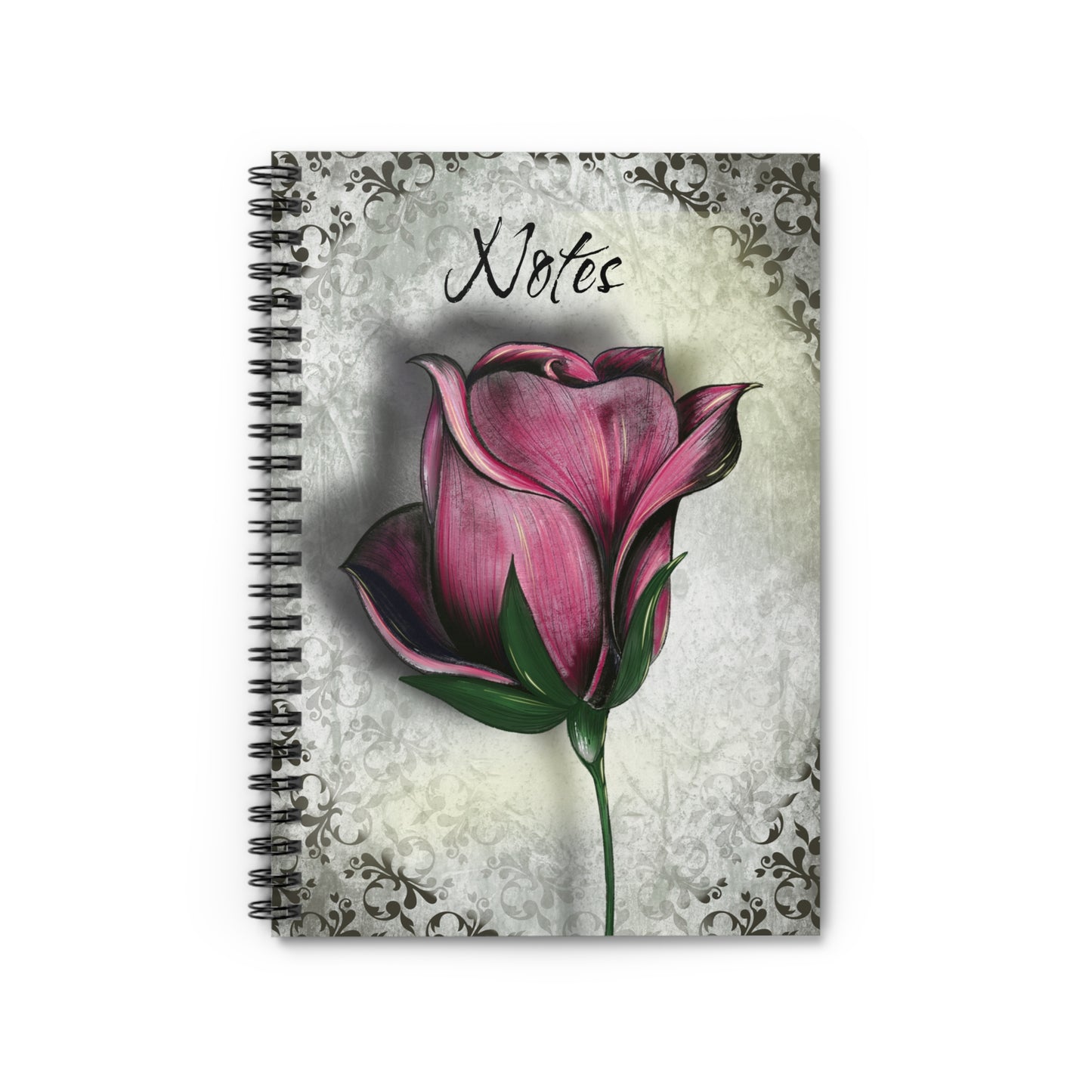 Floral Spiral Notebook - Perfect for Journaling, Note-taking, Gifts for Students, Mothers Day, Elegant Stationery