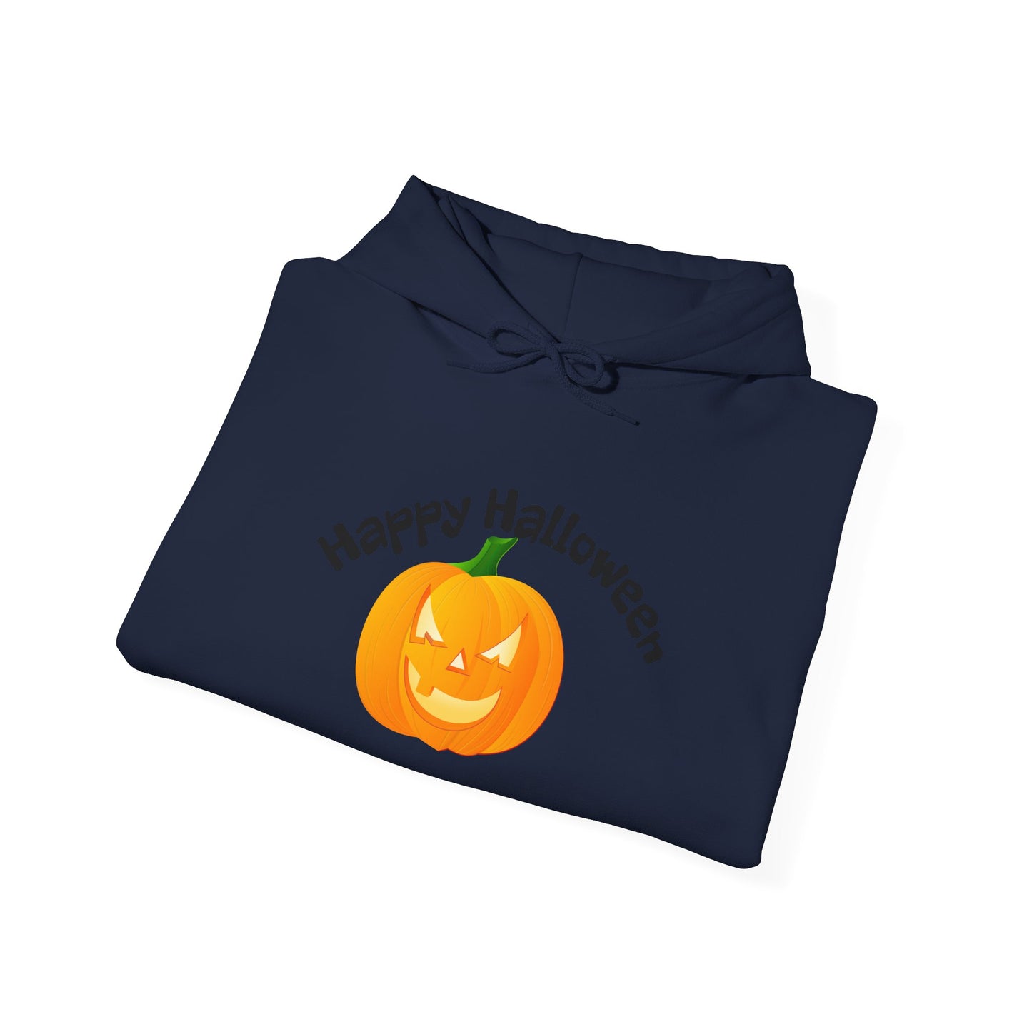 Halloween Pumpkin Hoodie with 'Happy Halloween' Design, Cozy Unisex Sweatshirt for Fall Celebrations, Perfect for Halloween Parties, [...]