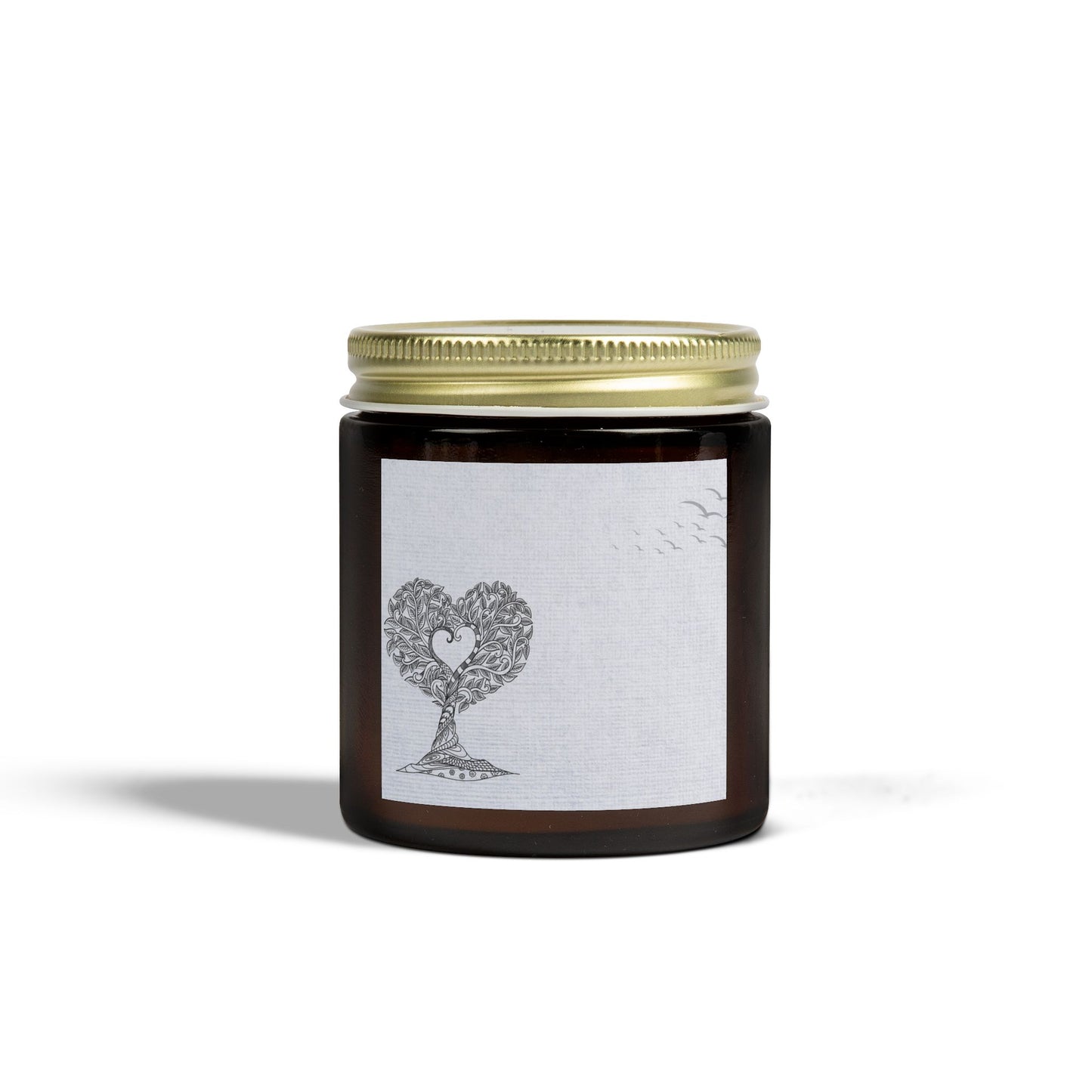 Heart Tree Scented Candle | Coconut Apricot Wax | Eco-Friendly Gift | Relaxation | Home Decor | Aromatherapy