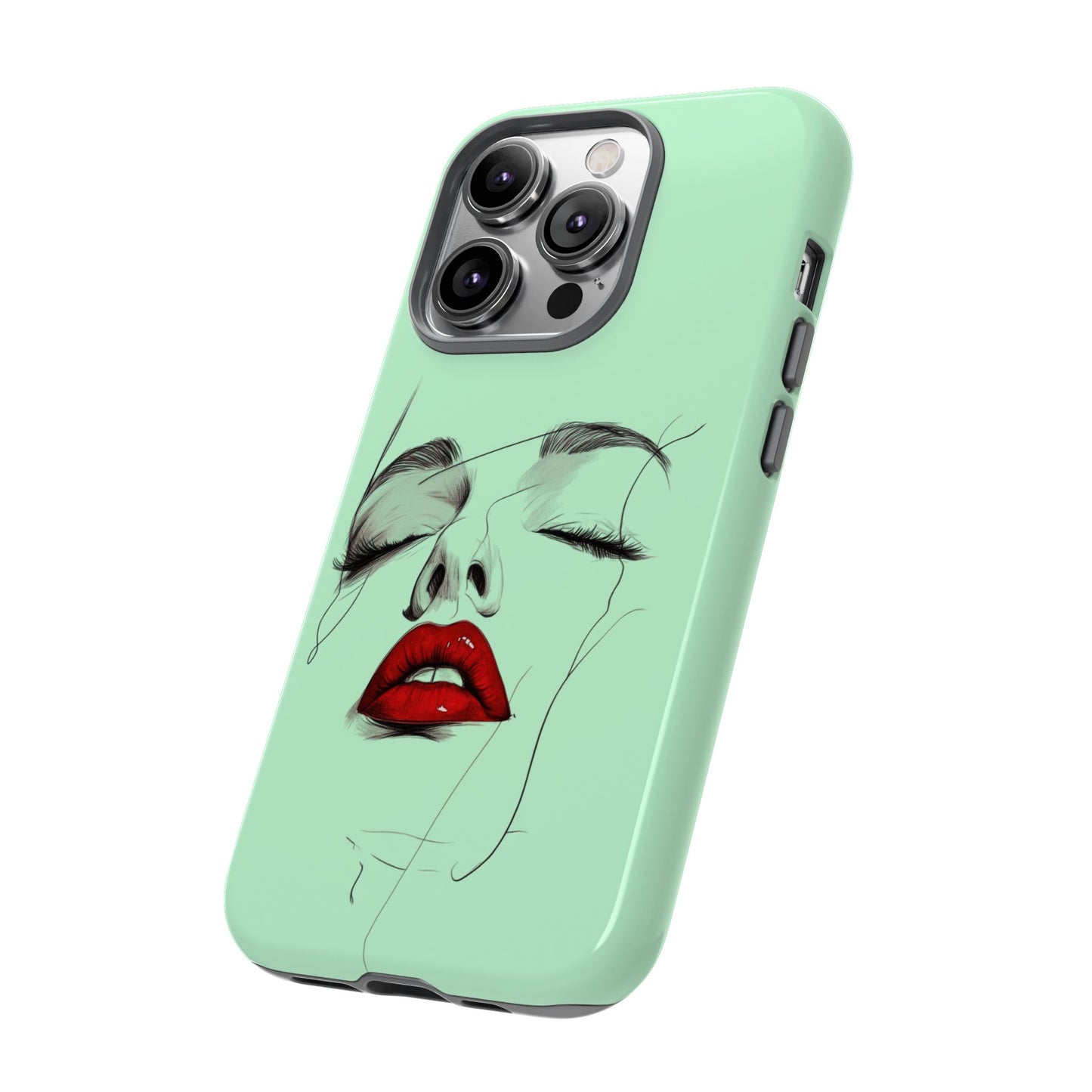 Stylish Phone Case, Artistic Phone Cover, Trendy Tech Accessory, Unique Cell Phone Protector, Gift for Her, Modern Aesthetic