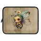 Cute Bee Laptop Sleeve, Laptop Case for Students, Creative Gadget Cover, Unique Gift for Nature Lovers, Floral Tech Accessory