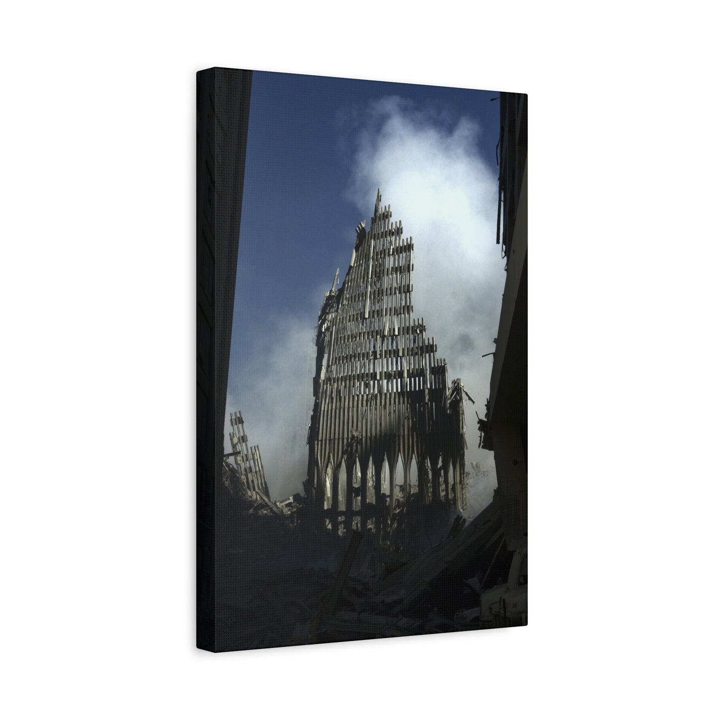Matte Stretched Canvas - Ruined Cathedral Architectural Print