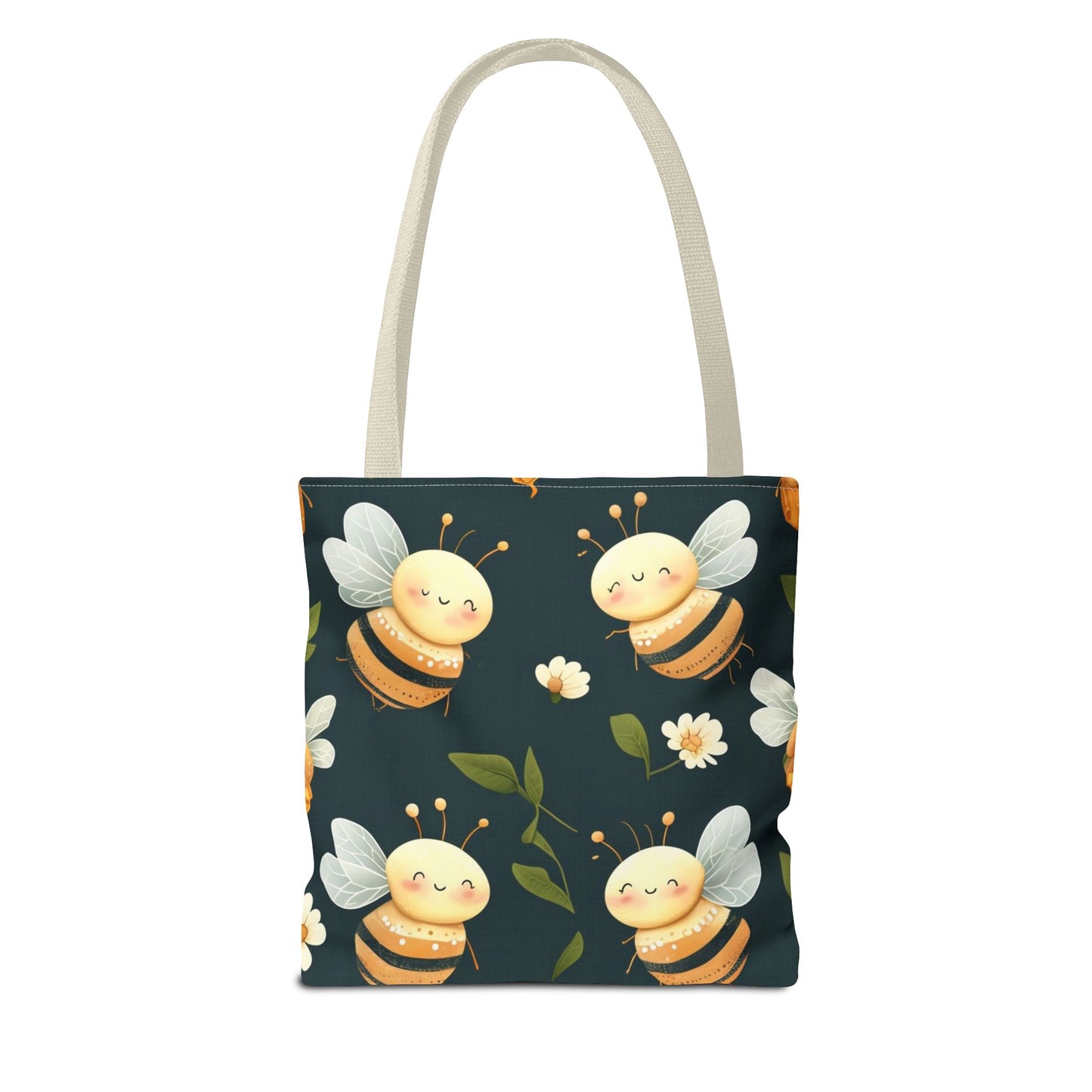 Cute Bee Tote Bag - Eco-Friendly Canvas Carryall for Gift Giving