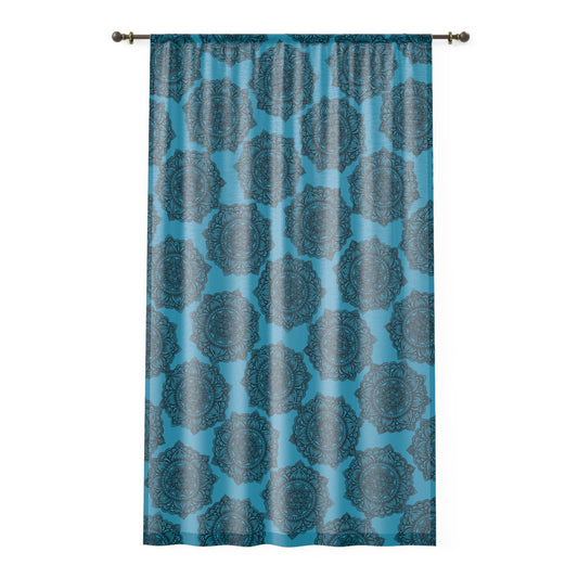Bohemian Window Curtain - Ethereal Home Decor, Indoor Privacy, Stylish Drapes, Living Room Accessory, Gift for Housewarming