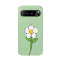 Floral Phone Case - Tough Cases for Nature Lovers, Cute Green Flower Design, iPhone Cover, Gift for Her, Spring Accessories