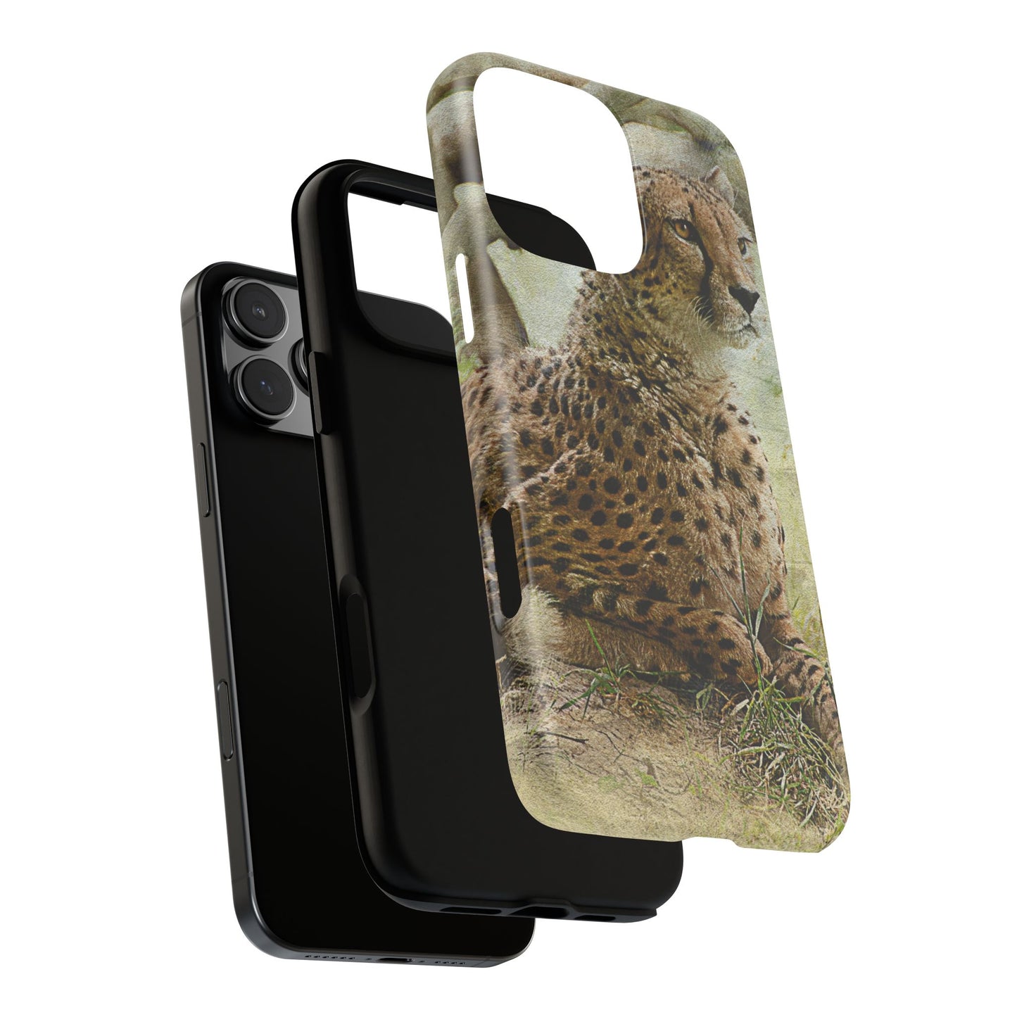 Cheetah Phone Case, Tough Cases, Animal Lover Gift, Wildlife Protection, Eco-Friendly Mobile Cover, Unique Phone Accessory